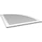 Ekena Millwork Quarter Round Top Right Surface Mount PVC Gable Vent w/ 3-1/2"W x 1"P Standard Frame, 38"W x 42"H GVPQR38X4201SN - alternate 3